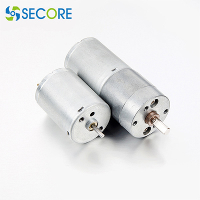Metallic Miniature DC Gearmotor Sweeper Shredder 25mm Brushed DC Motor With Gearbox